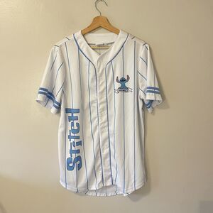 Walt Disney PARKS Baseball Jersey Shirt Unisex Lilo & Stitch Team Trouble Sz M